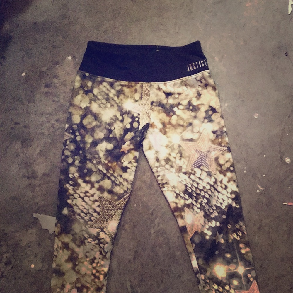 Justice leggings are bright